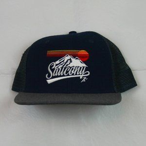 NWOT Wool Saucony Trucker Hat, Navy and Gray, OS